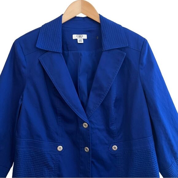 Cato Women's Size 16/18 Blazer Jacket
Royal Blue, Lined - Picture 2 of 15